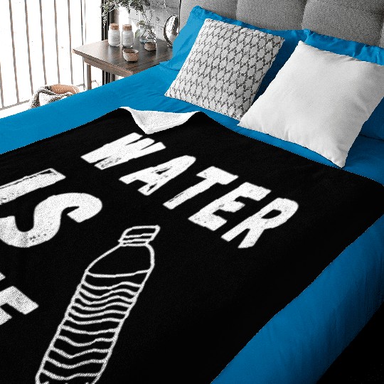Water Is Life Save Water Save The Planet Earth Baby Blankets