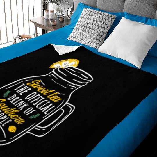 Sweet Tea Glass Outfit Southern People Baby Blankets