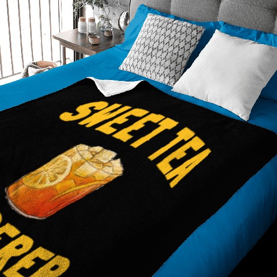 Funny Sweet Tea Whisperer Outfit Baby Blankets