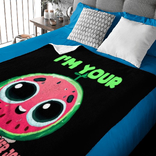 Watermelon summer joy Baby Blankets