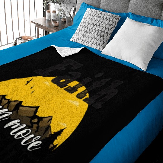 Faith Can Move Mountains Baby Blankets