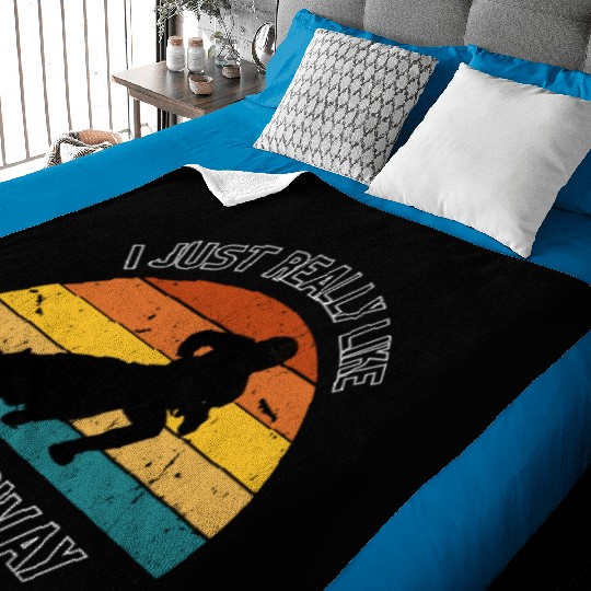 I JUST REALLY LIKE SPEEDWAY Baby Blankets