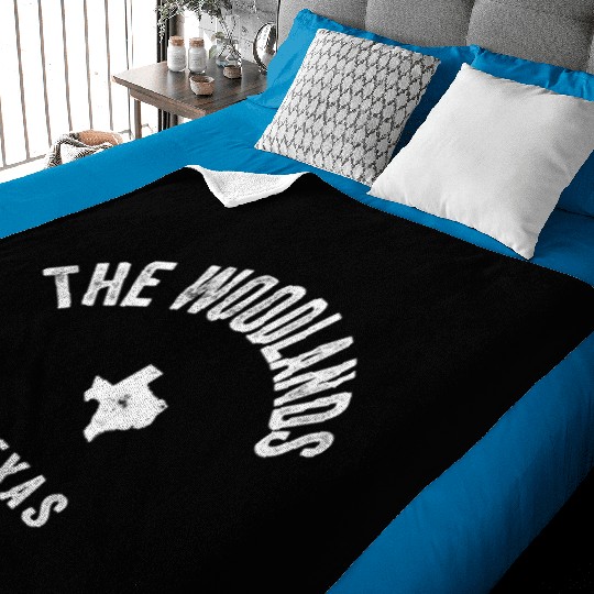 The Woodlands Texas Tx 70S Athletic Sports Baby Blankets