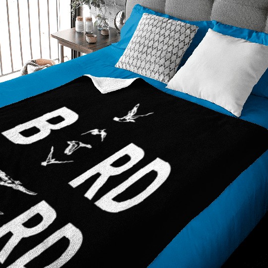 Bird Nerd For Birders Baby Blankets