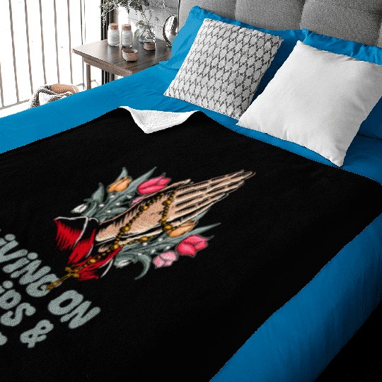 Tulip Gardening Jesus Baby Blankets