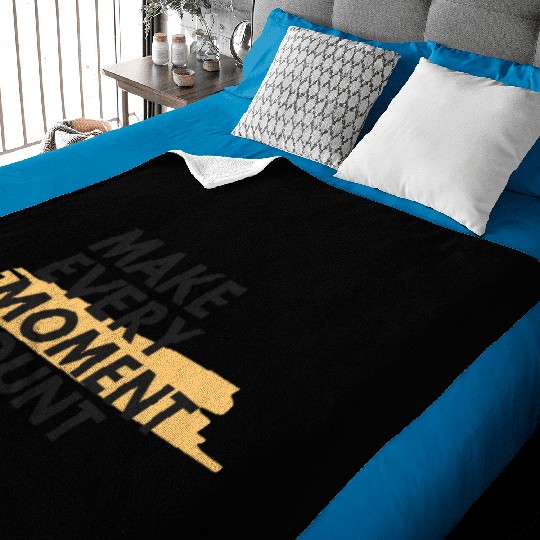 Make every moment count | Motivation & growth Baby Blankets