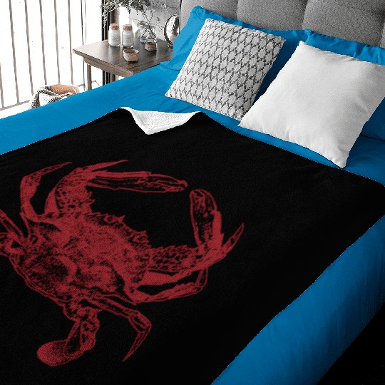 Red Crab Baby Blankets