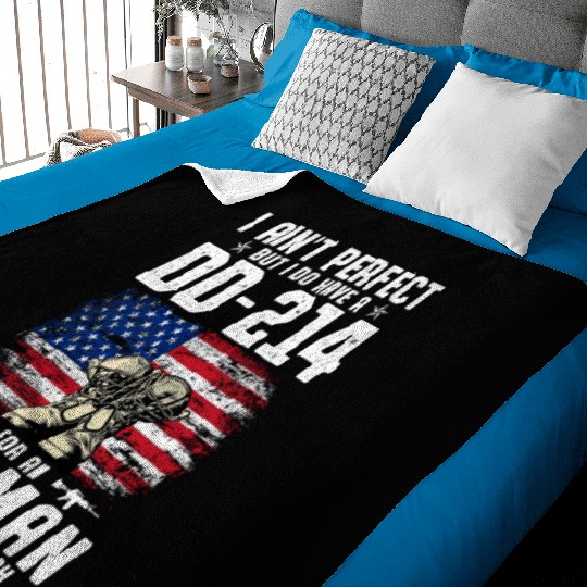 US Army DD-214 American Flag Baby Blankets