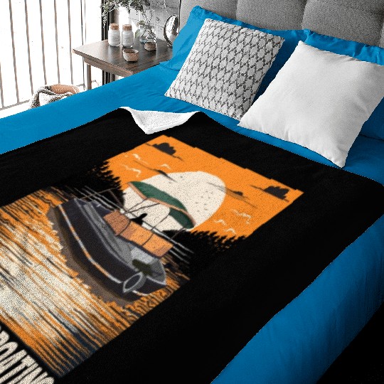 I Love Motorboating Life Is Better At The Lake Baby Blankets