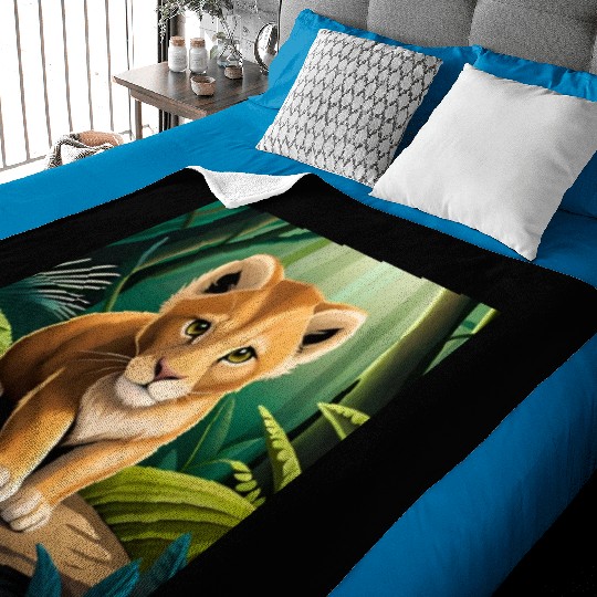 King Lion Baby Blankets