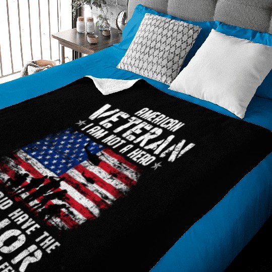 US Army Veteran American Veteran Flag Baby Blankets