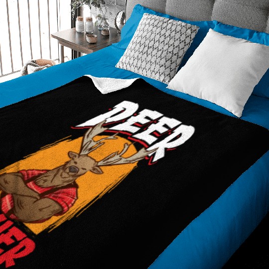 Deer Hunting Deer Hunter Hunting Season Buck Hunt Baby Blankets