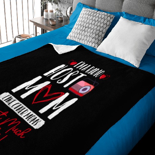 Podcast Announcement Microphone Voice Baby Blankets