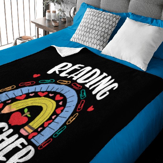 Reading Teacher Baby Blankets