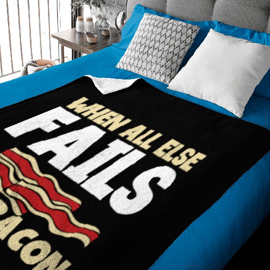 When all else fails add bacon Baby Blankets