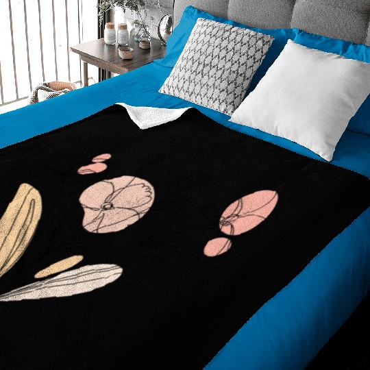 Wildflowers Flowers Nature Bouquet Baby Blankets