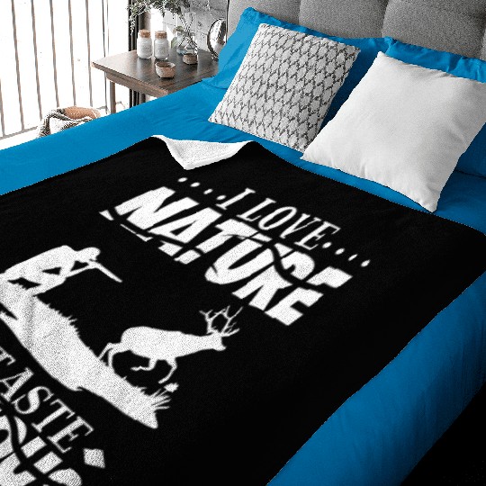 Deer Hunting Deer Hunter Hunting Season Buck Hunt Baby Blankets