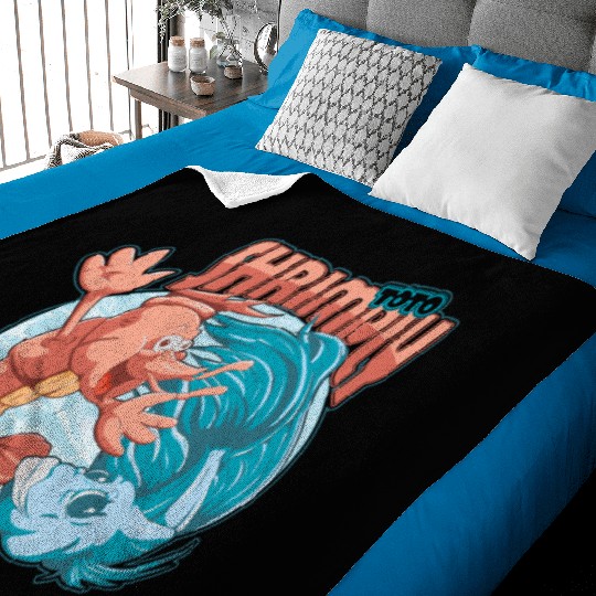 shrimp and catfish Baby Blankets