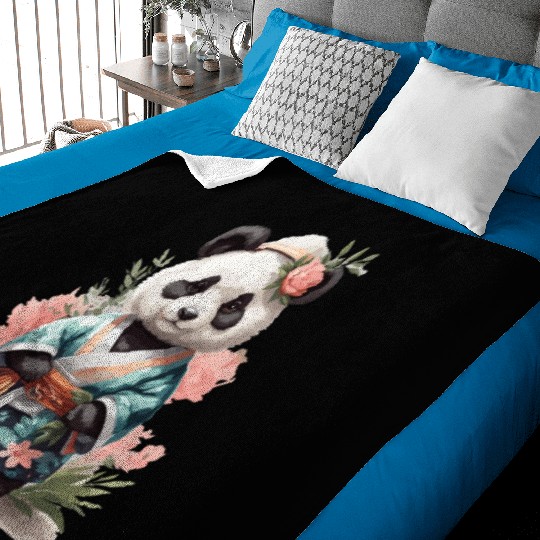 Kawaii Baby Panda Japanese Style Baby Blankets