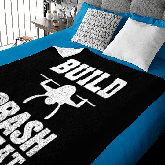 Build Crash Repeat Pilot Gift Baby Blankets