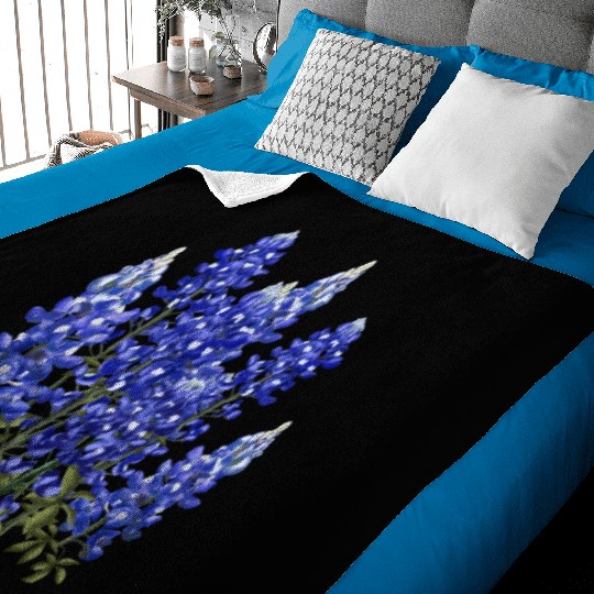 Texas Bluebonnets, Womens Ladies Girls Wildflower Baby Blankets