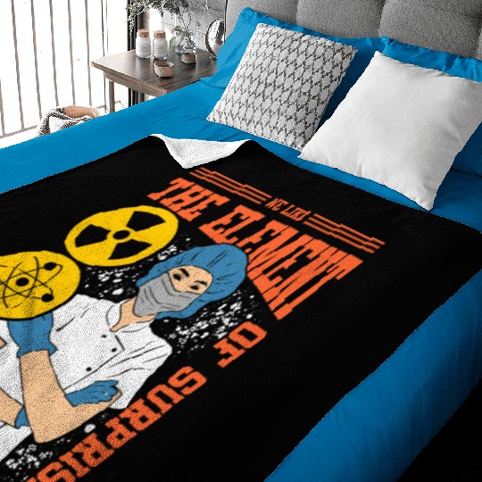 We Like The Element Of Surprise Baby Blankets