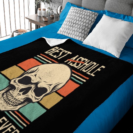 Vintage Best Asshole Husband, Husband png, bride Baby Blankets