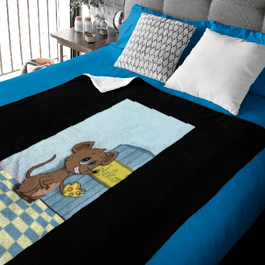 Cheesy Heart Mouse Baby Blankets