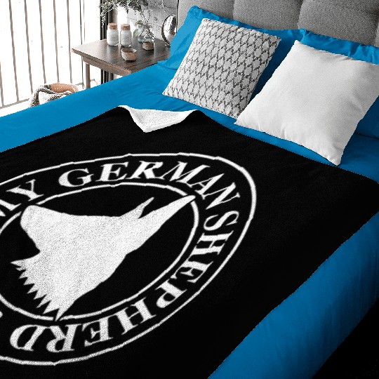 I Love My German Shepherd White Baby Blankets