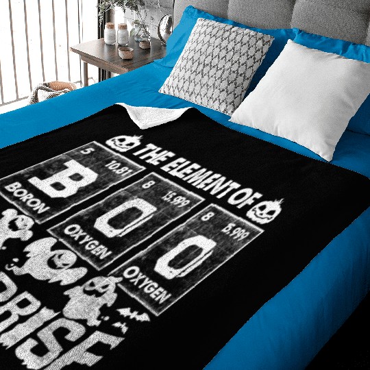 Halloween T Funny Boo The Element Of Surprise Baby Blankets