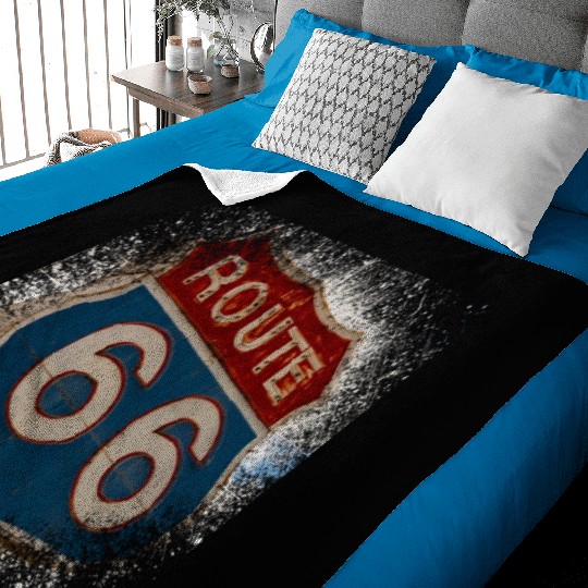 Route 66 Baby Blankets