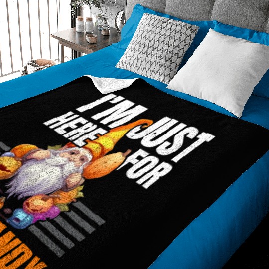 Garden Gnome Halloween Trick Or Treat Gardener Baby Blankets