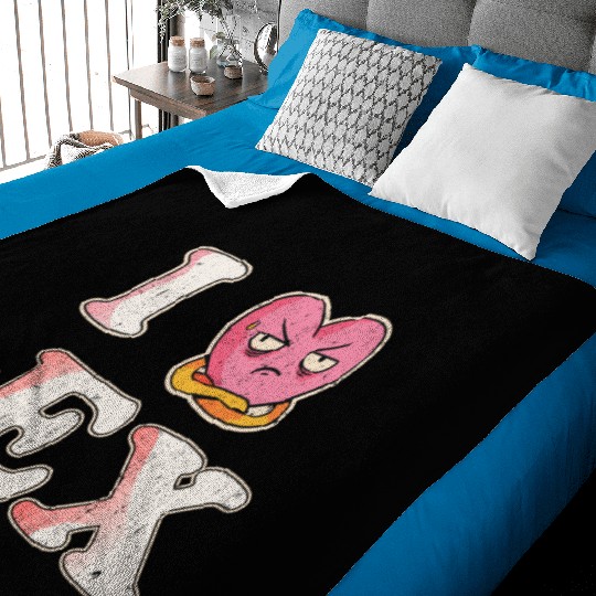 Funny I Heart My Ex GF I Love My Ex Girlfriend Baby Blankets