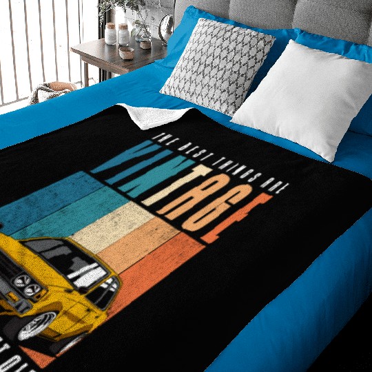 Classic Car Classic Old School Classic Baby Blankets