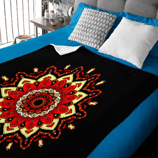 Colorful Mandala Pattern Modern 4 Baby Blankets