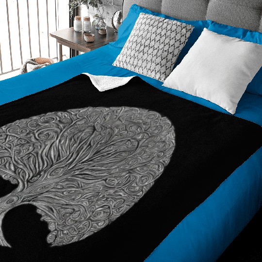 Tree: detailed, relaxing, & positive Baby Blankets