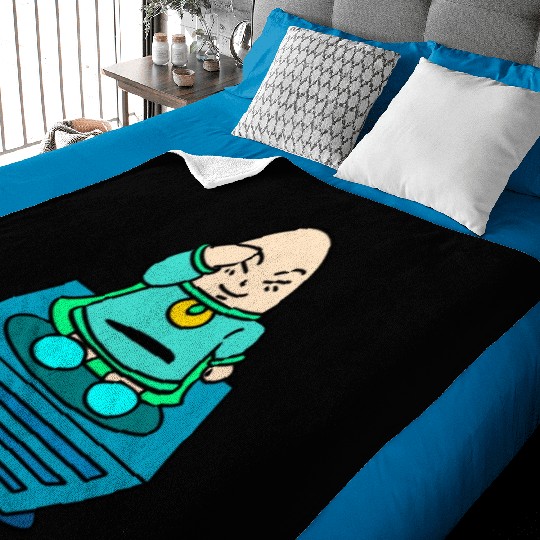 Searching At The Top Green Color Baby Blankets