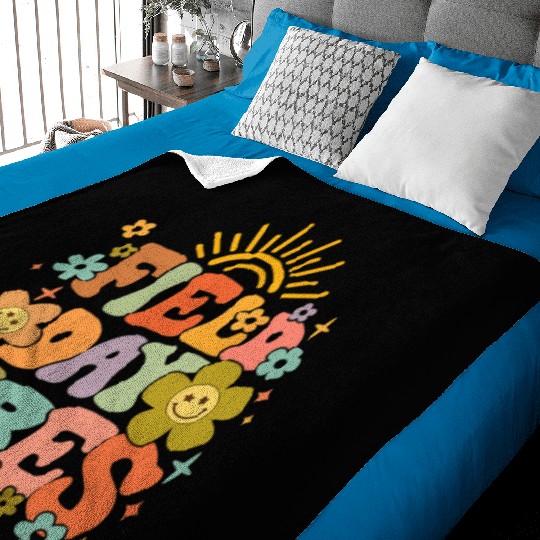 Field Day Vibes Summer Teacher Last Day Of School Baby Blankets