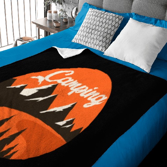 Happy Camper Camping Baby Blankets