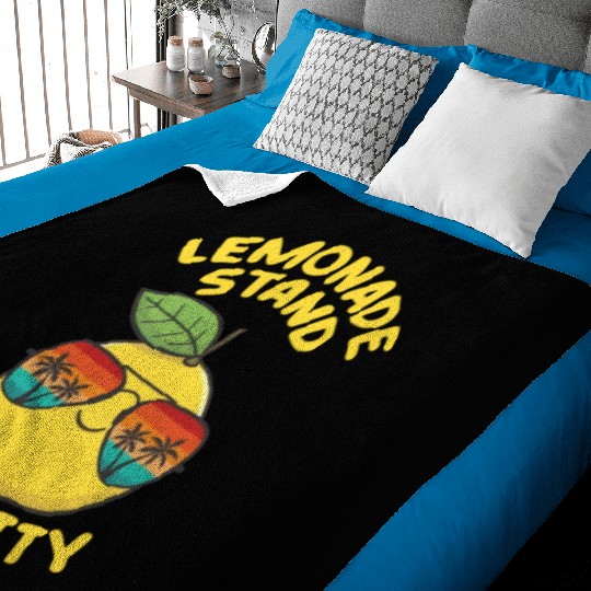 Lemonade Stand Security Cute Lemon Summer Baby Blankets