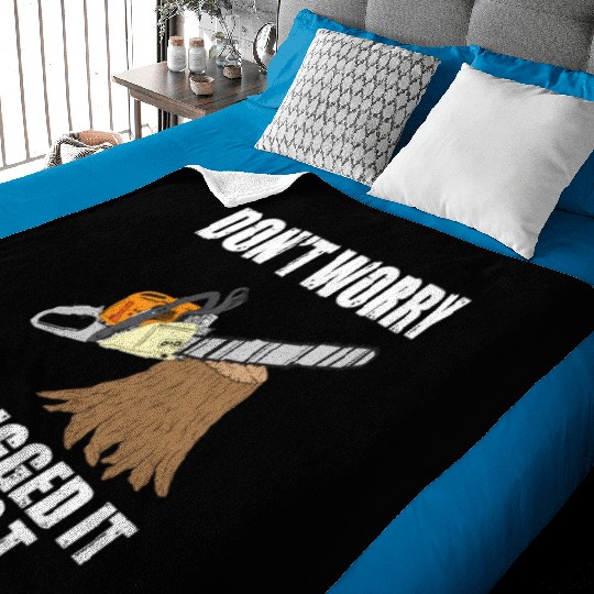 Lumberjack Chainsaw Logging Arborist Baby Blankets