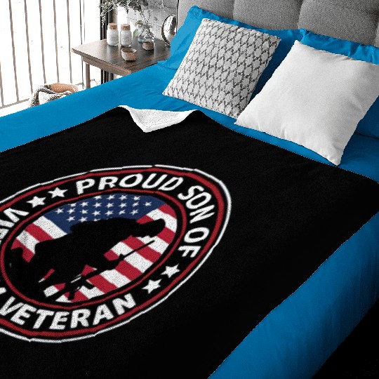 Proud son of Vietnam veteran Baby Blankets