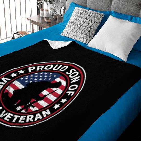 Proud son of Vietnam veteran Baby Blankets