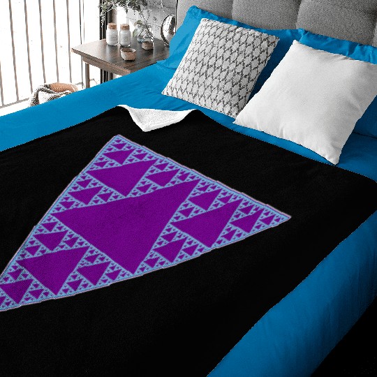 90s Triangle of Teal and Purple Baby Blankets
