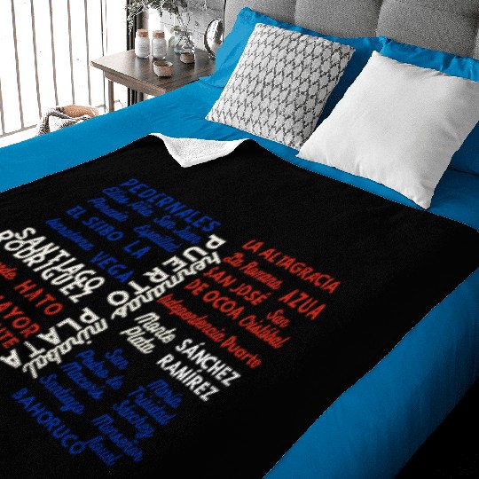 Dominican Cities: Provincias Dominican Republic Baby Blankets