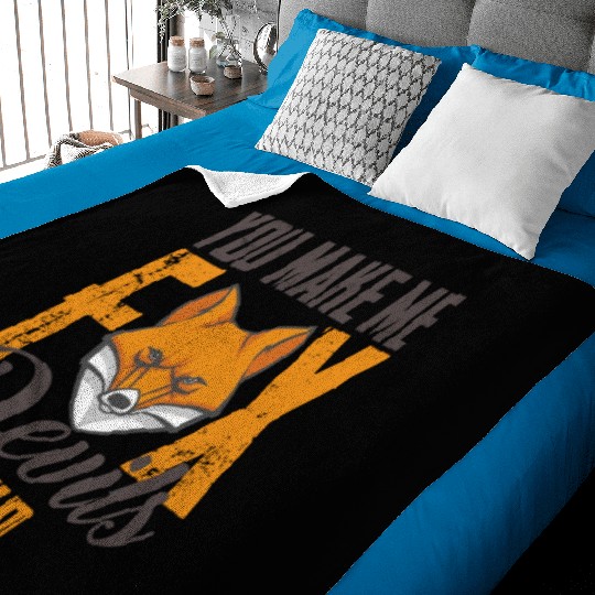 fox you make me fox devils wild Baby Blankets