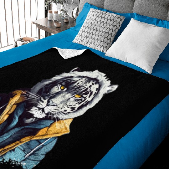 Street Style Snow Leopard | Leopard Lovers Baby Blankets