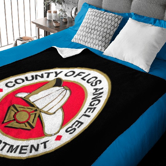 County Of Los Angeles Fire Department Seal Baby Blankets