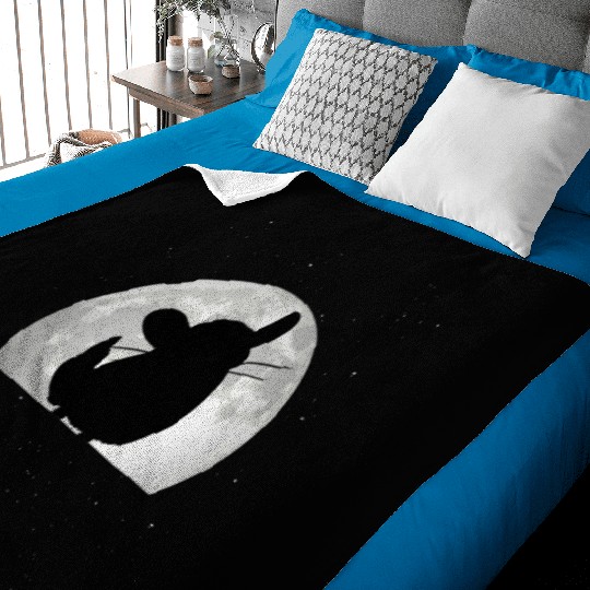 Chinchilla Moon Dust Bunny Baby Blankets