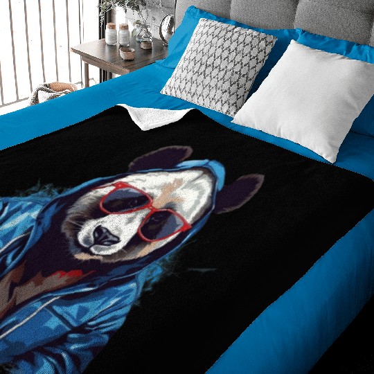 Street Style Giant Panda | Panda Lovers Baby Blankets